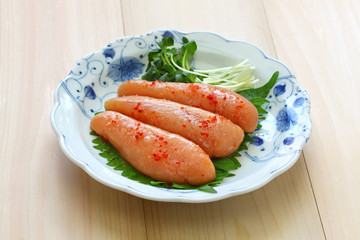 homemade mentaiko, spicy cod roe, japanese food