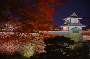 秋の金沢城