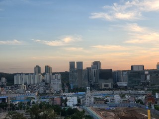 los angeles at sunset