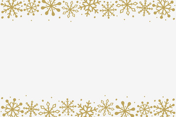 Concept of Christmas card with snowflakes. Winter background. Vector
