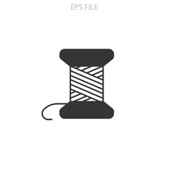 Thread reel, sewing, tailor icon. New trendy thread reel vector illustration symbol. EPS vector file