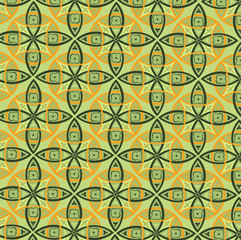 Fototapeta premium Orange patterns on the celery background