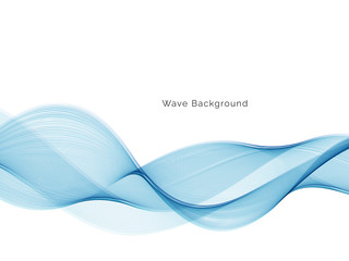 Modern blue wave decorative background