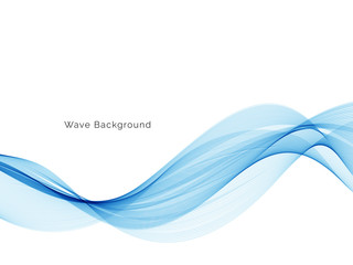 Blue wave modern stylish background