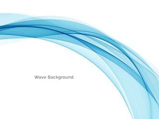 Modern blue wave decorative background