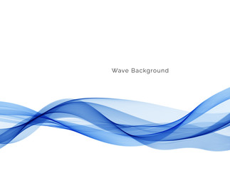 Naklejka premium Abstract blue wave background