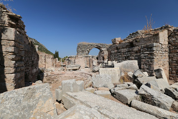 Fototapeta na wymiar Ephesus Ancient City in Selcuk Town, Izmir, Turkey