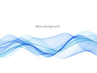 Abstract blue wave background