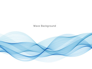 Modern blue wave decorative background
