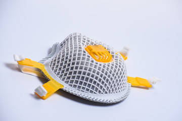White medical mask isolated. Face mask protection against pollution, virus, flu and coronavirus....