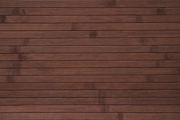 Natural mahogany wood texture background, narrow wood planks panel pattern.
