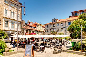 Pontevedra landmarks, Galicia, Spain