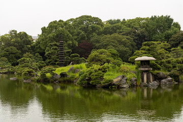 清澄庭園, 日本庭園