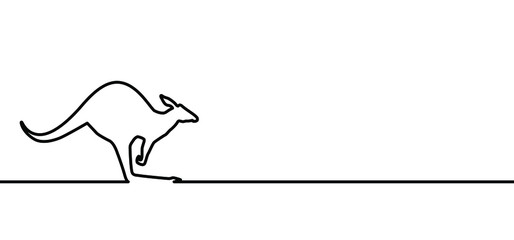 Kangaroo silhouette Vector animal sign. wallaby zoo pictogram. Stop kangaroos sign. Jump or jumping on the Australian plains ( mammal ). Danger warning area icons. Forbidden, no kangaroo symbol.  - obrazy, fototapety, plakaty