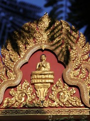 Fototapeta premium This is an editorial content. beautiful statue of golden Buddha with selective focus on August 20, 2020 in Varanasi, Uttar Pradesh/India