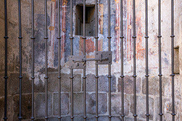 Ancient Gate Bars And Latching Lock Mechanism, Braga, Portugal