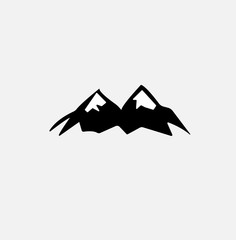 Mountain icon Logo Template Vector illustration design
