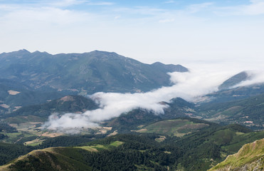 Clouds entering the valley of Polaciones