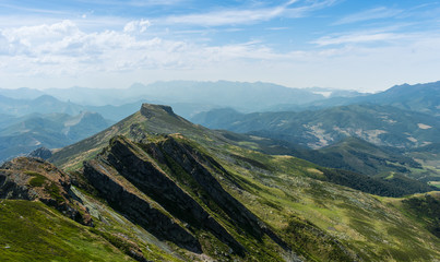 Panoramic view of Hills stratified