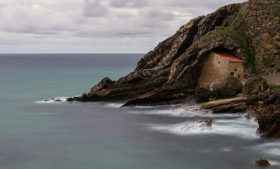 Santa Justa hermit on the Cantabria coast