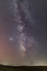 Milky Way over Gobustan Hills