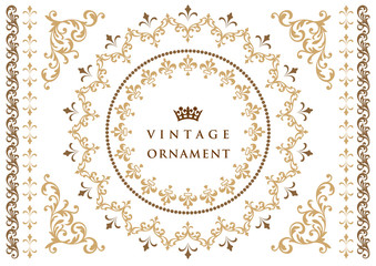  ビンテージオーナメントセット。ボーダー、フレーム。