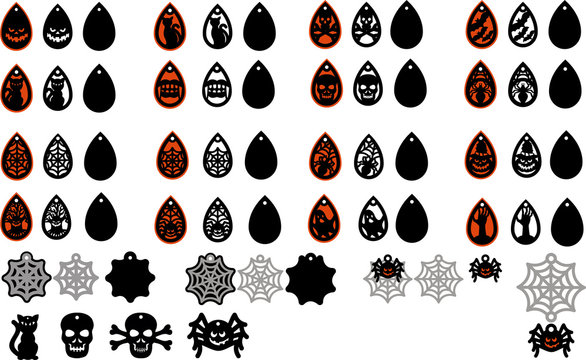 Halloween Earring Templates