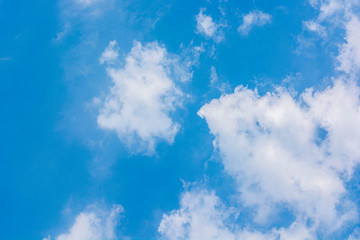 Fototapeta na wymiar Blue Sky with creamy clouds