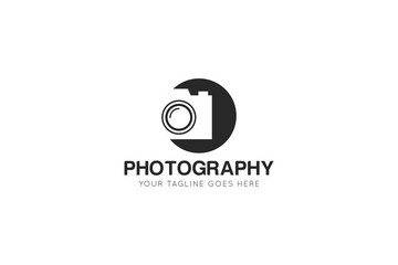 camera photography logo, studio icon and symbol vector illustration