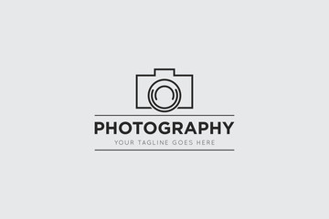 camera photography logo, studio icon and symbol vector illustration