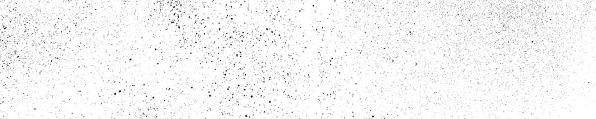 Black Grainy Texture Isolated On White Background. Dust Overlay. Dark Noise Granules. Wide Horizontal Long Banner For Site. Vector Design Elements, Illustration, EPS 10.