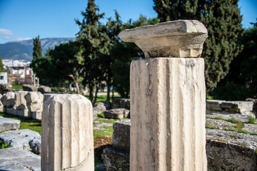 Ancient Pillars at the Parthenon