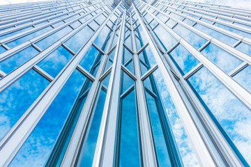 Architecture details Modern Building Glass facade Business background