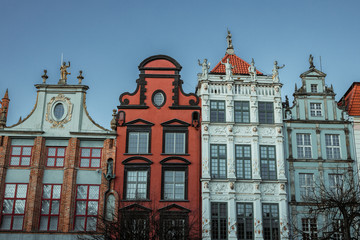 Fototapeta na wymiar The old town of Gdansk in Poland