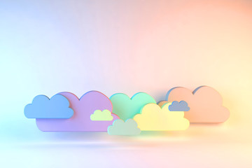 Fototapeta premium PASTEL CLOUDSCAPE