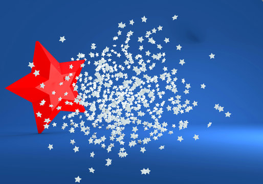 USA modern 3d background template