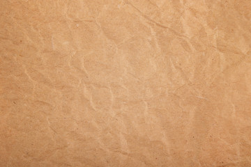 Crushed craft paper background texture