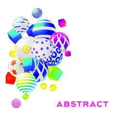 abstract decorative balloon on white background vector illustration