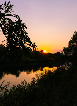Saar, Fluss, River, Sonnenuntergang, Sunser, Natur