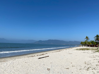 The beautiful brazilian beach of Indaia in Caraguatatuba, state of São Paulo, Brazil. 