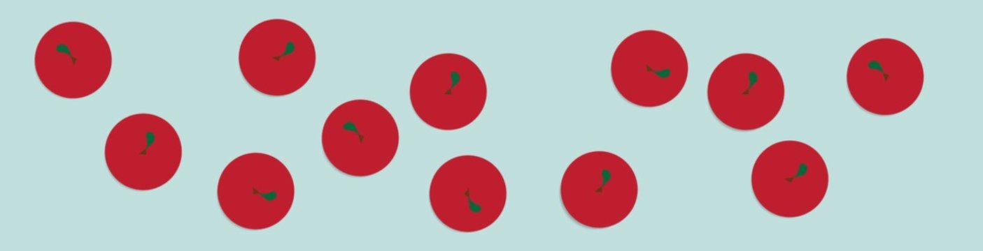 Horizontal apples background, Red Apples top view 