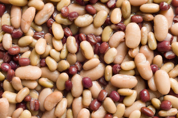 mixed bean salad food background