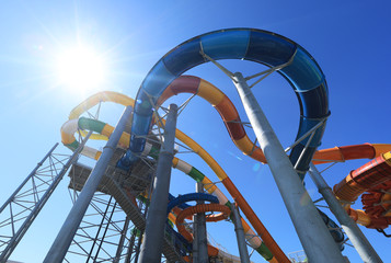 summer resort water slides attractions