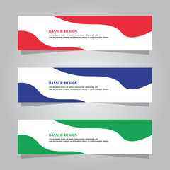 Obraz premium business banner minimalist wave style design vector template