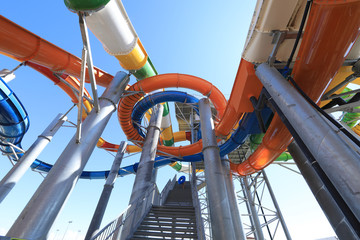 summer resort water slides attractions