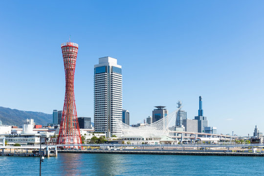 Landmark tower in Kobe, Japan