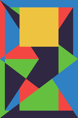 Obraz premium Color geometric design, vector background.