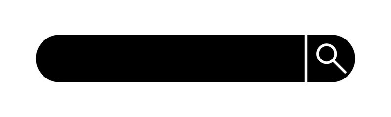 Barra buscador. Ilustración vectorial aislada en fondo blanco