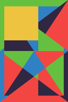 Color geometric design, vector background.