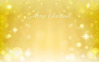 雪の結晶でキラキラした背景イラスト